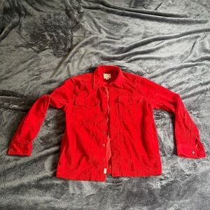 Corduroy Flannel Red